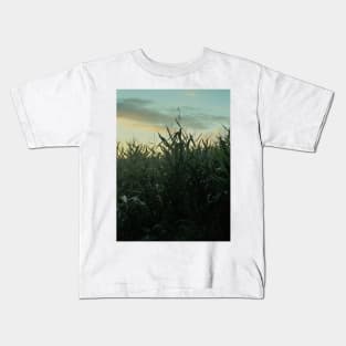 Scary Maize Field In France Kids T-Shirt
